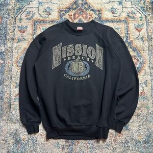 Vintage Mission Beach Paisley Pullover Crewneck Size XL